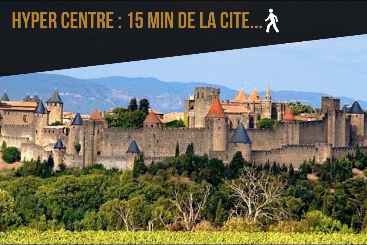 Les Cles De Laure - Wine Loft, Terrasse Et Vue Extraordinaire Sur La Cite Medievale 카르카손 외부 사진
